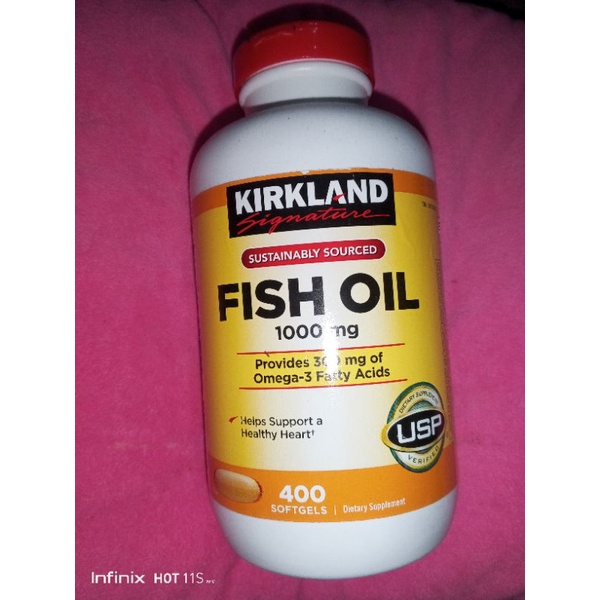 KIRKLAND FISH OIL 1000mg (400 Softgels) Shopee Philippines