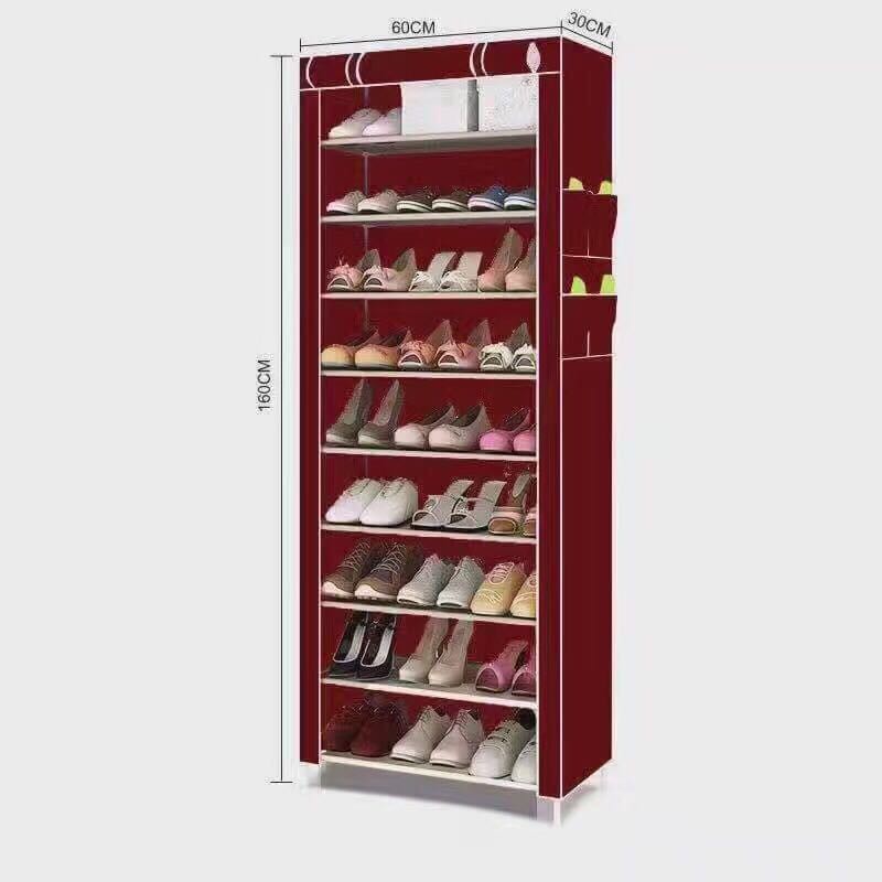 Quality 10 Layer 9 Grid Shoe Rack Storage Shopee Philippines