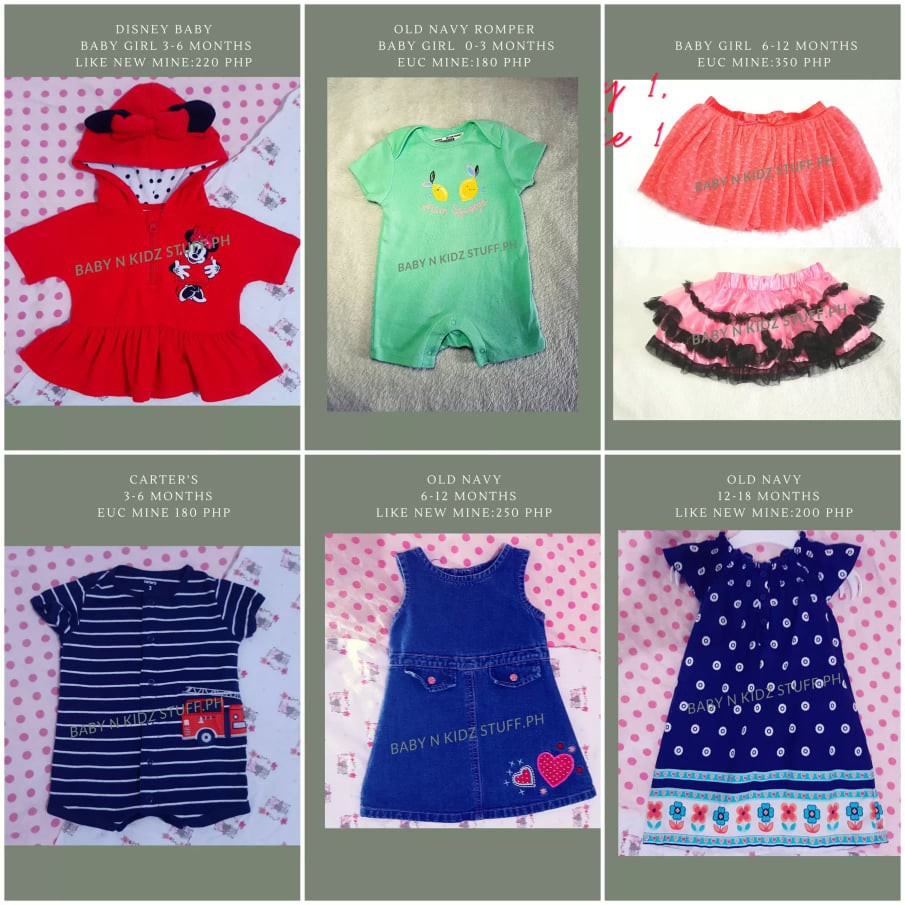 used baby girl clothes