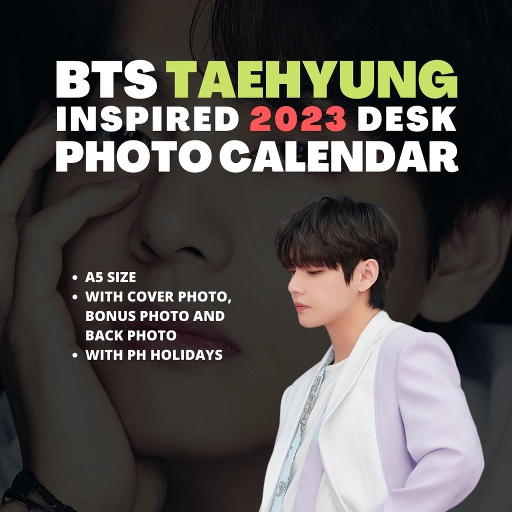 bts-taehyung-bts-v-2023-calendar-unofficial-fanmerch-kim-taehyung