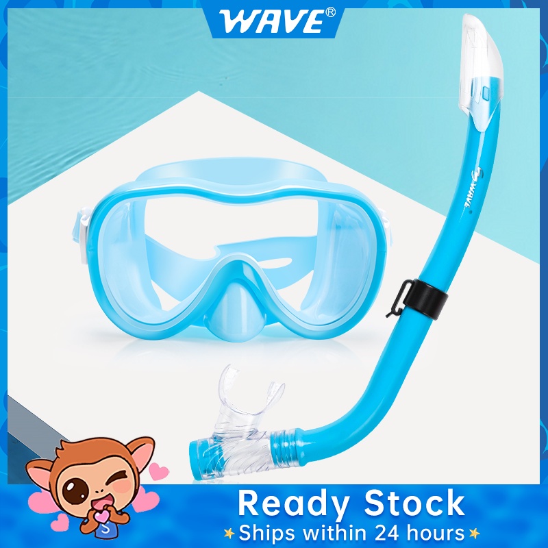 WAVE youth snorkeling suit diving large frame children's mask HD large ...