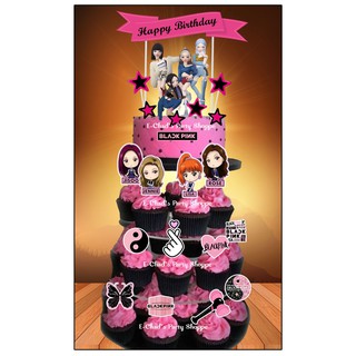 Blackpink Cake Topper and cupcake topper set | Shopee Philippines