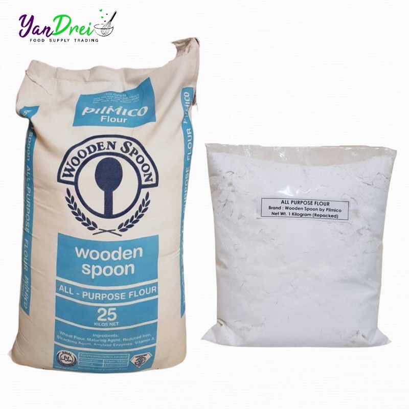 All Purpose Flour - 1 Kilogram Wooden Spoon Brand by Pilmico | Shopee ...