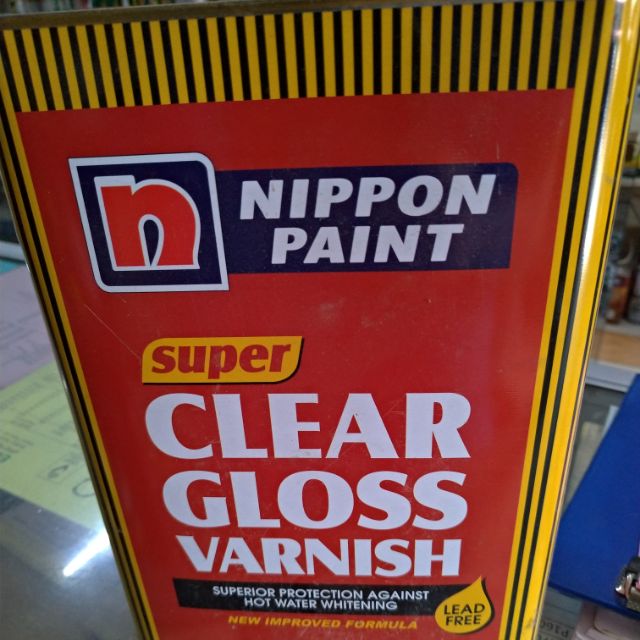 Nippon Clear Gloss Varnish 1 Liter | Shopee Philippines