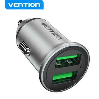 Vention Car Charger  2-port QC3.0 USB A+A(18w/18w) Car Charger For Huawe/Xiaomi