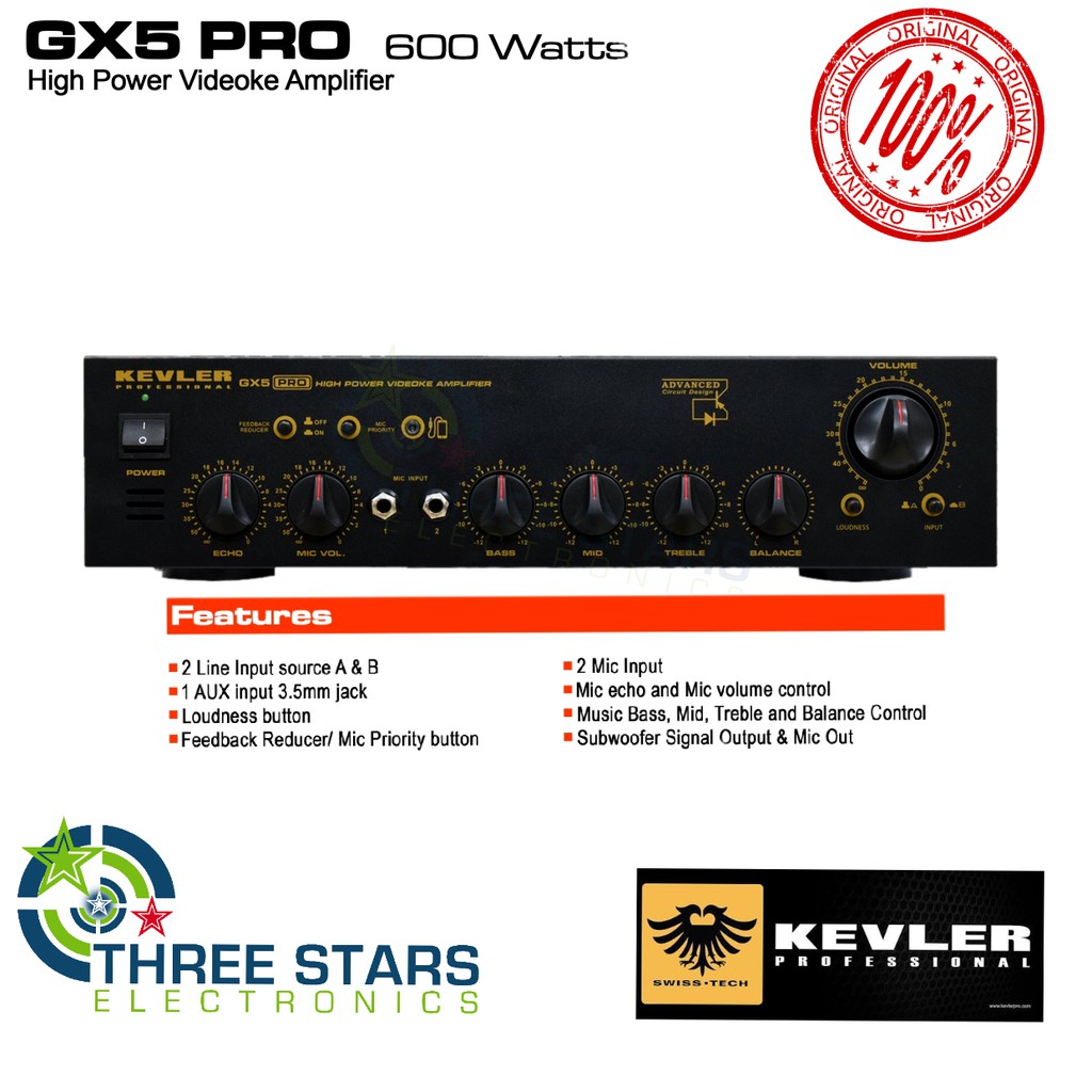 Kevler Gx5 Pro High Power Integrated Amplifier 600w X 2 Gx 5 Karaoke Amplifier Gx 5 Gx5pro 4 699