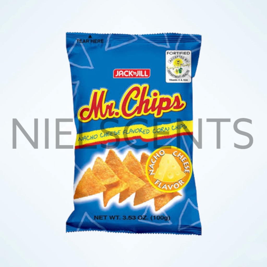 Jack 'n Jill Mr. Chips Nacho Cheese Flavored Corn Chips 100g Shopee