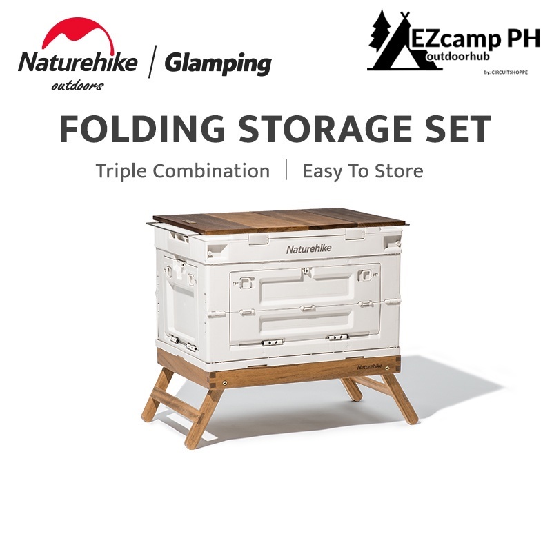 Naturehike 25L 50L 80L PP Camping Outdoor Storage Box Collapsible