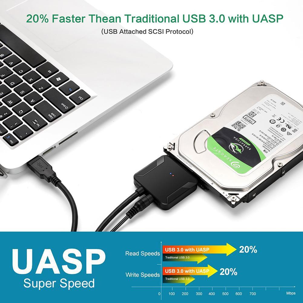 Usb 3 0 To Sata 2 5inch 3 5inch Hard Disk Drive Ssd Adapter Cable Wire Cord Shopee Philippines