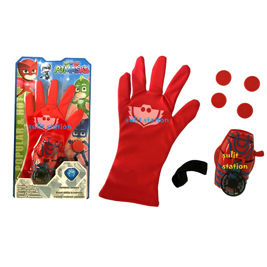 PJ MASKS OWLETTE HAND WRIST GLOVES STRIKER LAUNCHER PRETEND PLAY ...