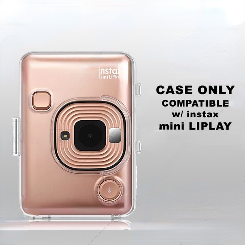 Clear Plastic Case PC Crystal Case Cover for Instax Mini Liplay Hybrid Film Camera Scratch Resistant Drop