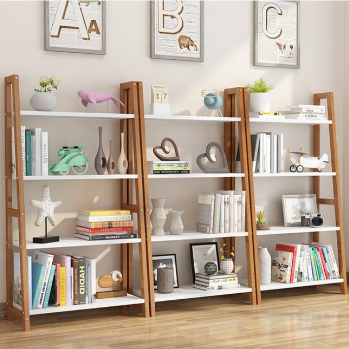 4tier solid wood storage rack kitchen rack outdoor flower stand book