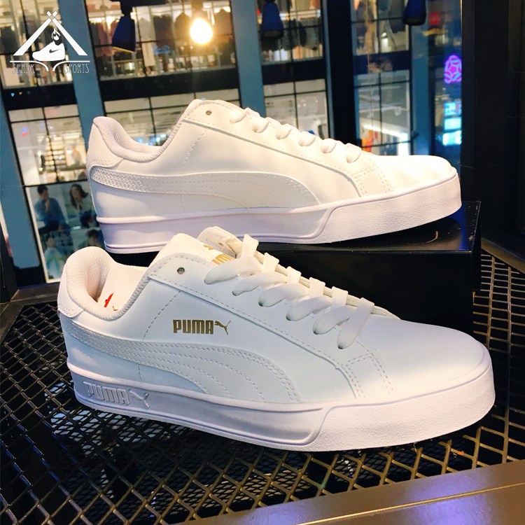 puma vulc white sneakers
