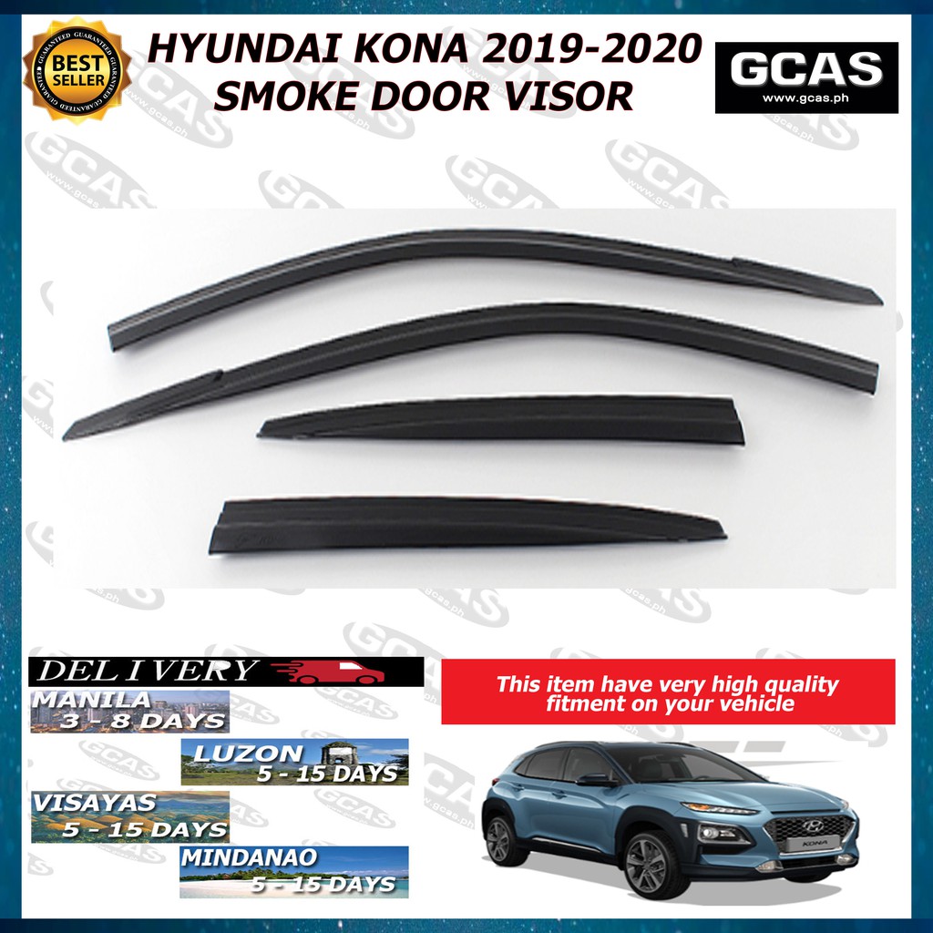 20192022 Hyundai Kona [Korea Made] Rain Visor, Rain gutter, Door visor