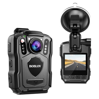 IP67 Waterproof Rechargeable BOBLOV M5 Police Body Camera, GPS Enabled &1440P Body Mounted Cam, 256G Body Camera Night Vision Law Enforcement