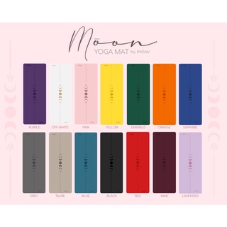 MŌON YOGA MAT by mōov PU Leather + Natural Rubber Non-Slip 5mm