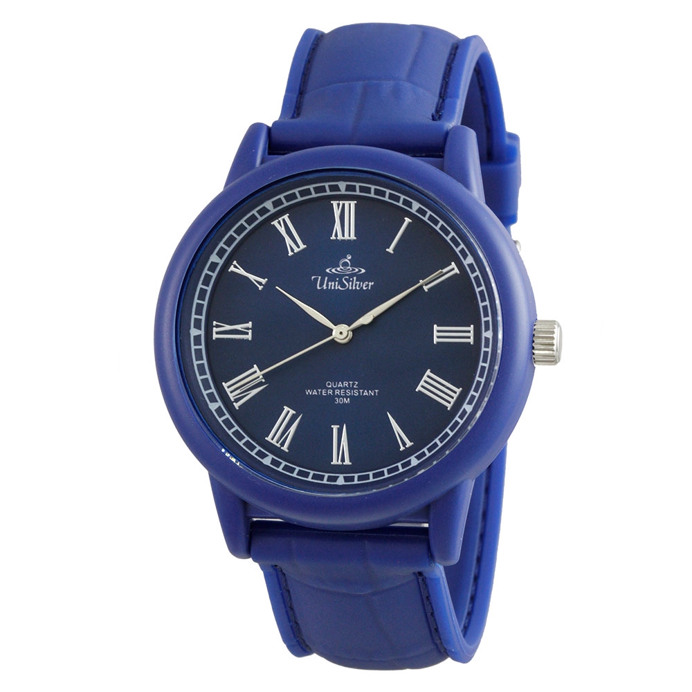 UniSilver TIME Men's Blue Analog Rubber Watch KW3281-1007 | Shopee ...