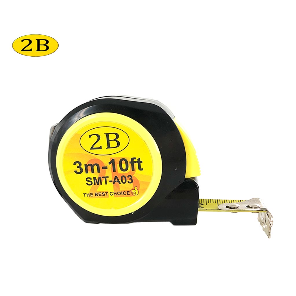 2B 3M/ 10FT Steel Tape Measure Ruler Yellow Blade Measuring Tape Indoor