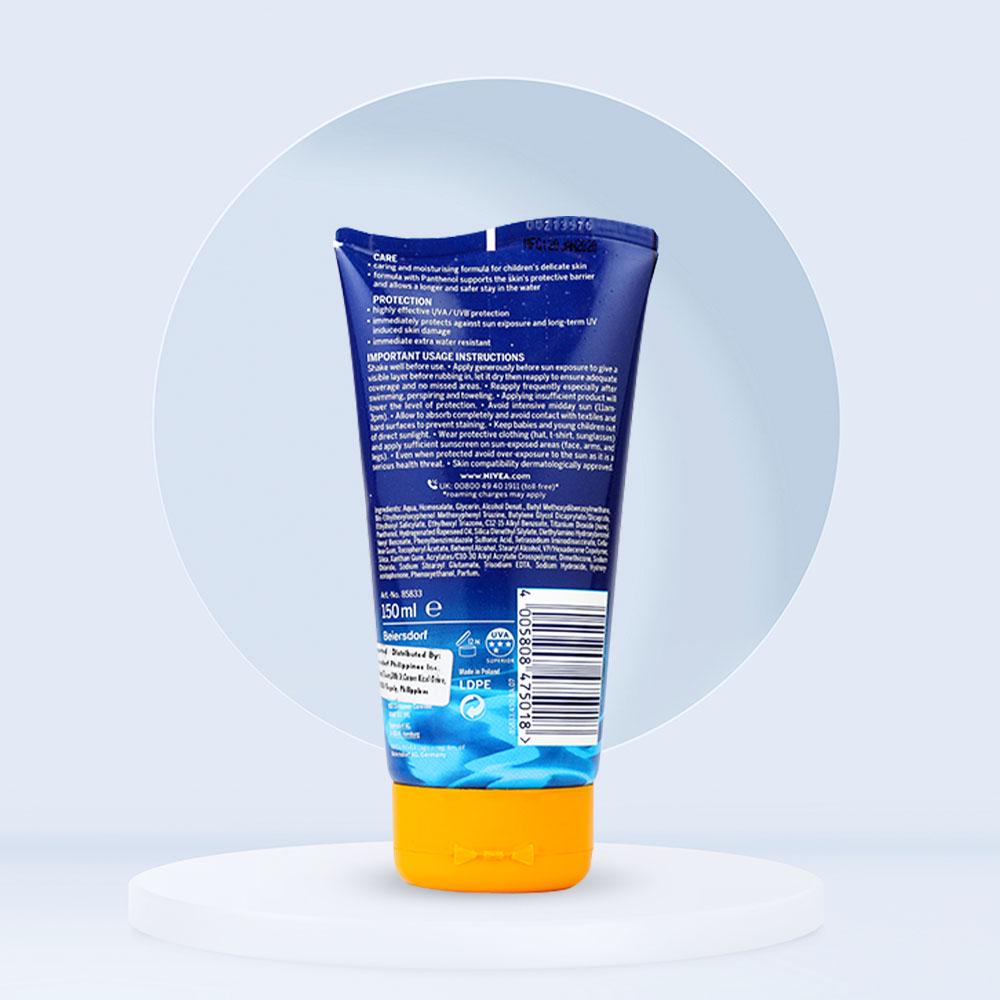 NIVEA Sun Kids Ultra Protect & Play Lotion with SPF 50, Sunblock for Kids, 150ml