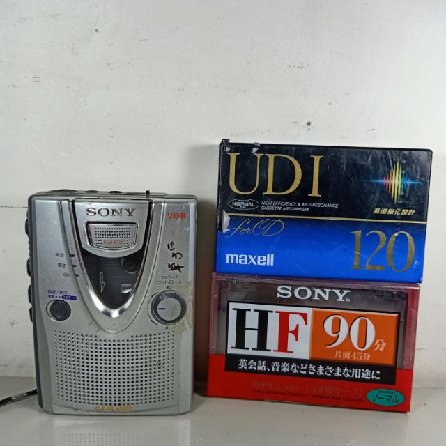 Sony TCM-400 Cassette-Corder, cassette player and recorder with 2pcs.  Sealed cassette tapes | Shopee Philippines