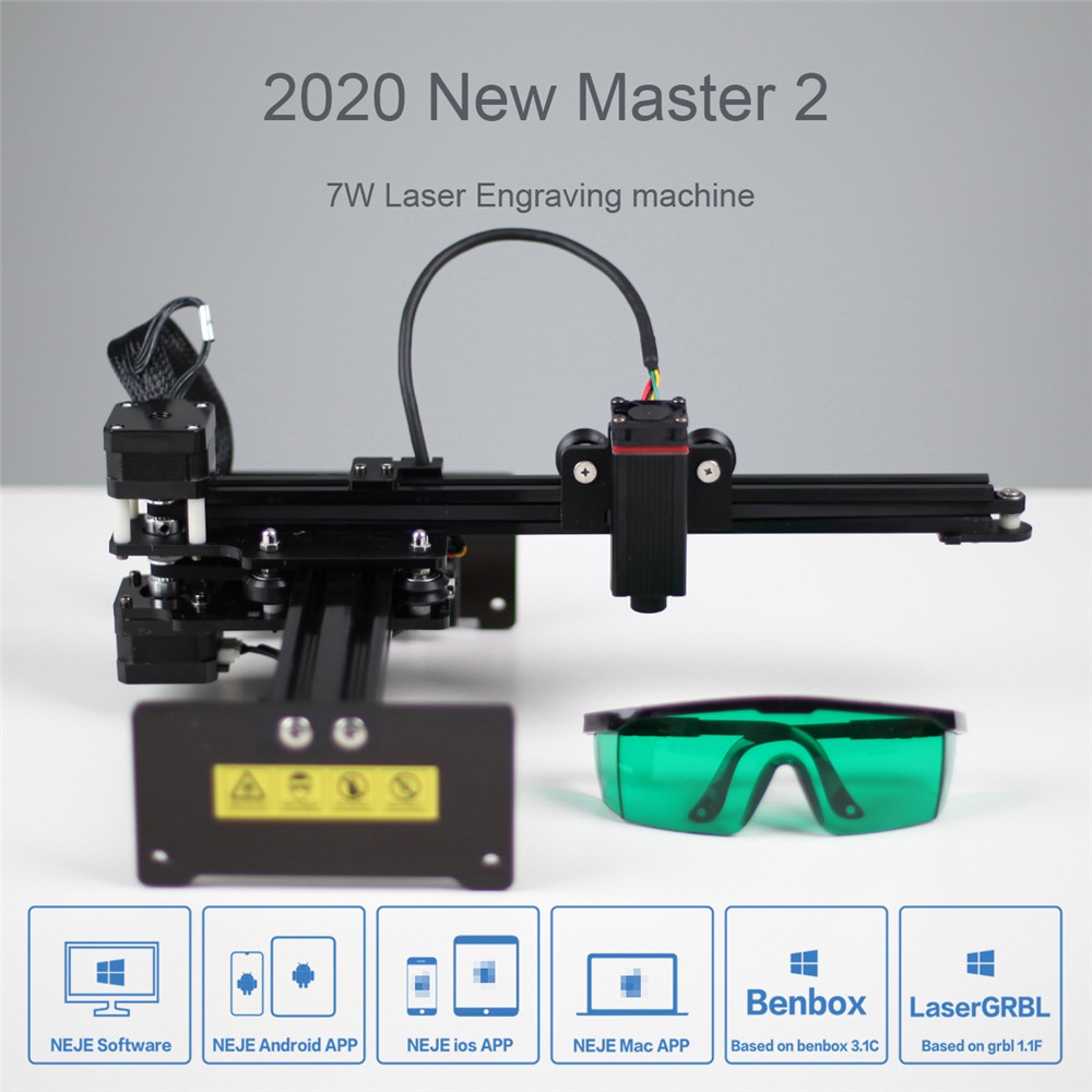2021 neje master 2 mini desktop laser engraver & laser engraving cutter ...