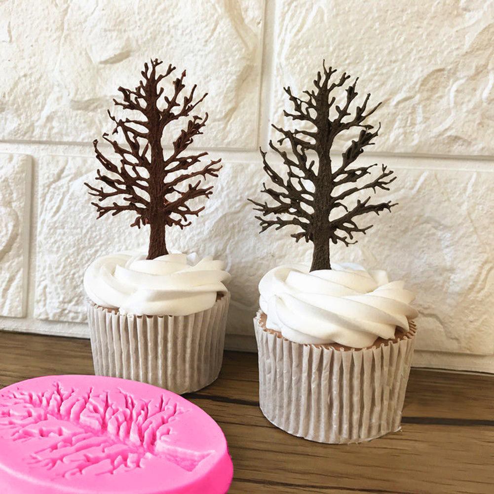 3D Tree Silicone Fondant Mold Cake Decorating Chocolate Sugarcraft Baking Mould