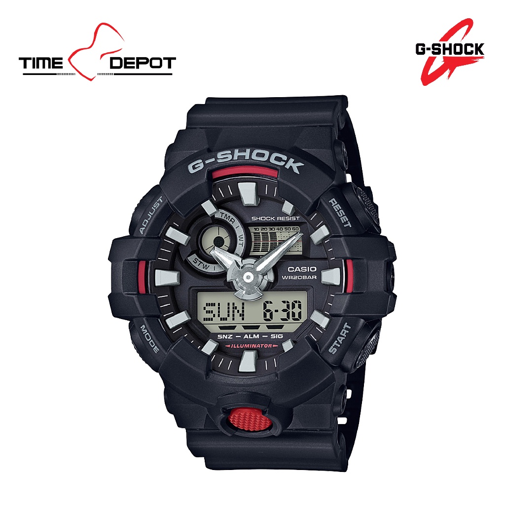 Casio G-Shock GA-700-1AHDR Black Resin Strap Watch For Men