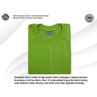 GRANDSLER T-Shirt Round Neck Plain (Neon Green) , Teeshirt , TShirt ...