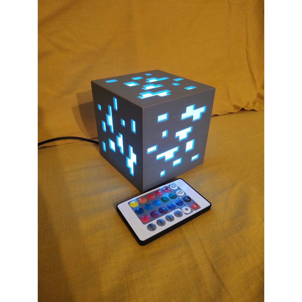 Minecraft Ore Mood/Night Lamp (3D Printed) Shopee Philippines