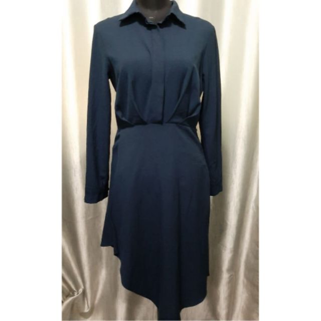 blue dress long sleeve