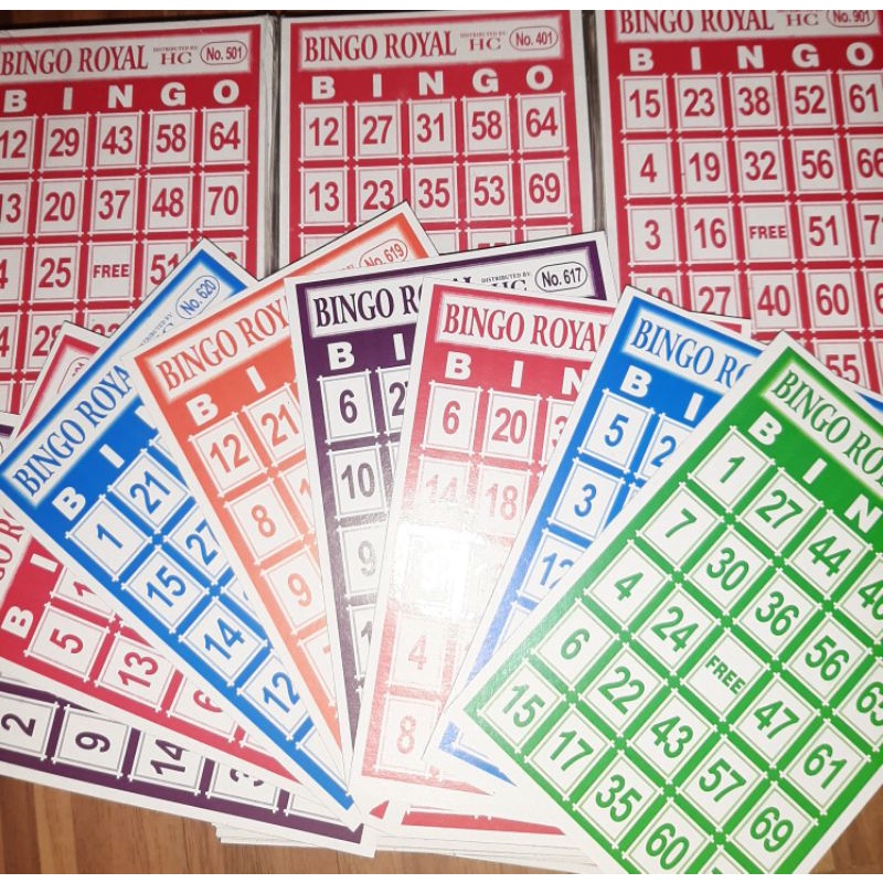 Royal Bingo Cards/Assorted Color Shopee Philippines