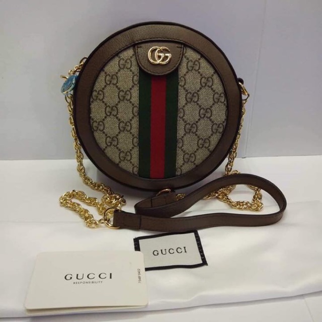 Gucci Ophidia Mini GG Round Shoulder Bag Gucci Round Bag | Shopee  Philippines