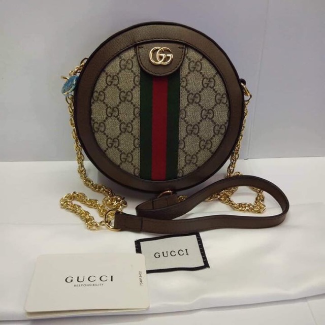 ophidia mini gg round shoulder bag