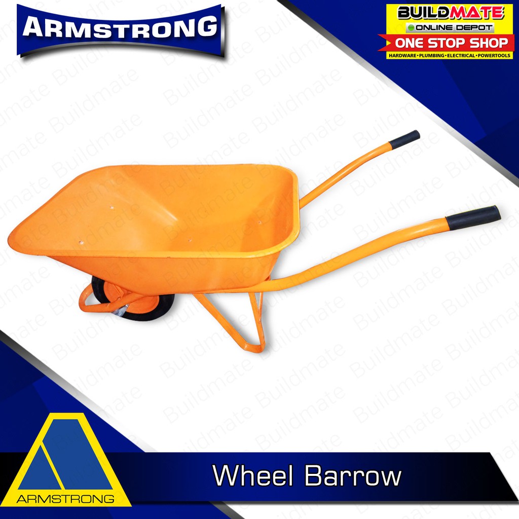 Armstrong Industrial Heavy Duty Wheel Barrow With Solid Wheels 