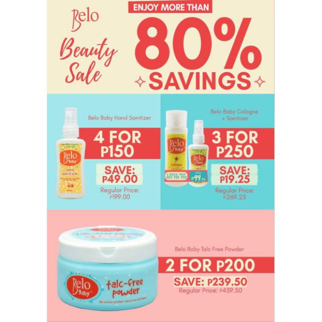 belo talc free powder price