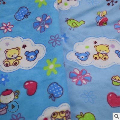 100% Cotton Flannel Fabric Cartoon Print For Children's Pajamas / Children  Blanket YJ-FLR | Shopee Philippines