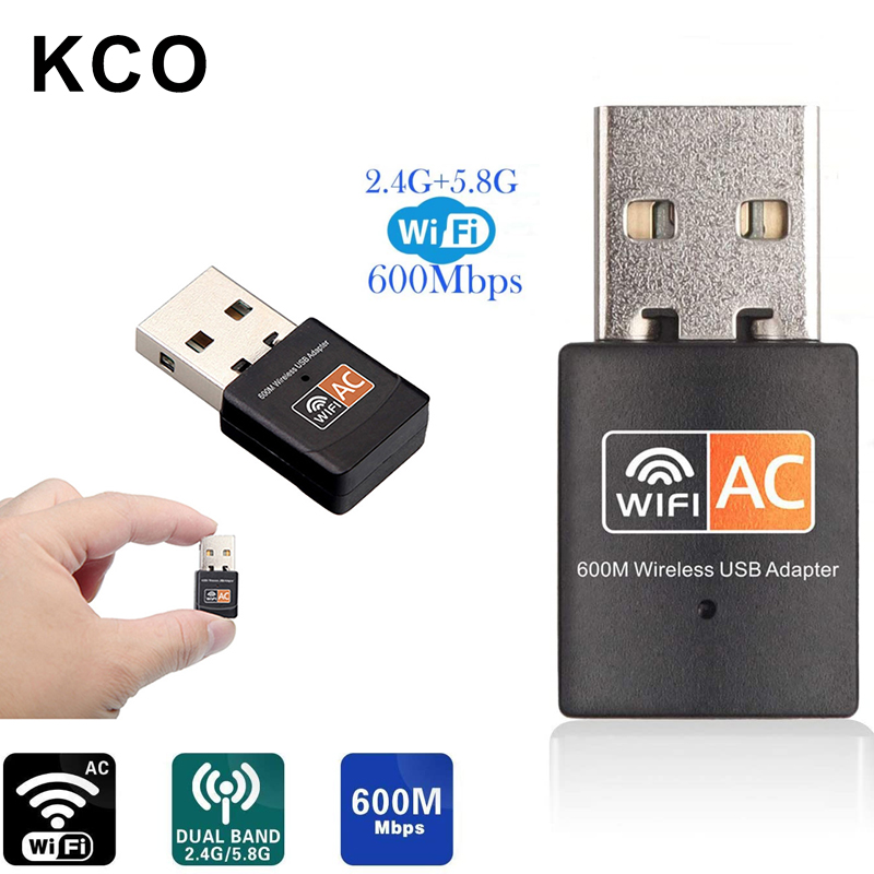 Kco Ac3 Usb Wifi Adapter 600mbps Dual Band 2 4g 5g Wireless Adapter 11ac Mini Wireless Network Card Wifi Dongle For Laptop Desktop Pc Shopee Philippines