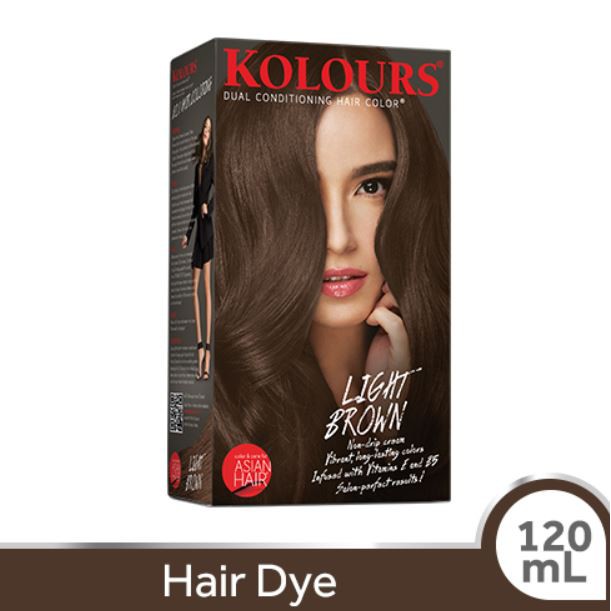 Kolours Hair Dye Light Brown 120ml Shopee Philippines