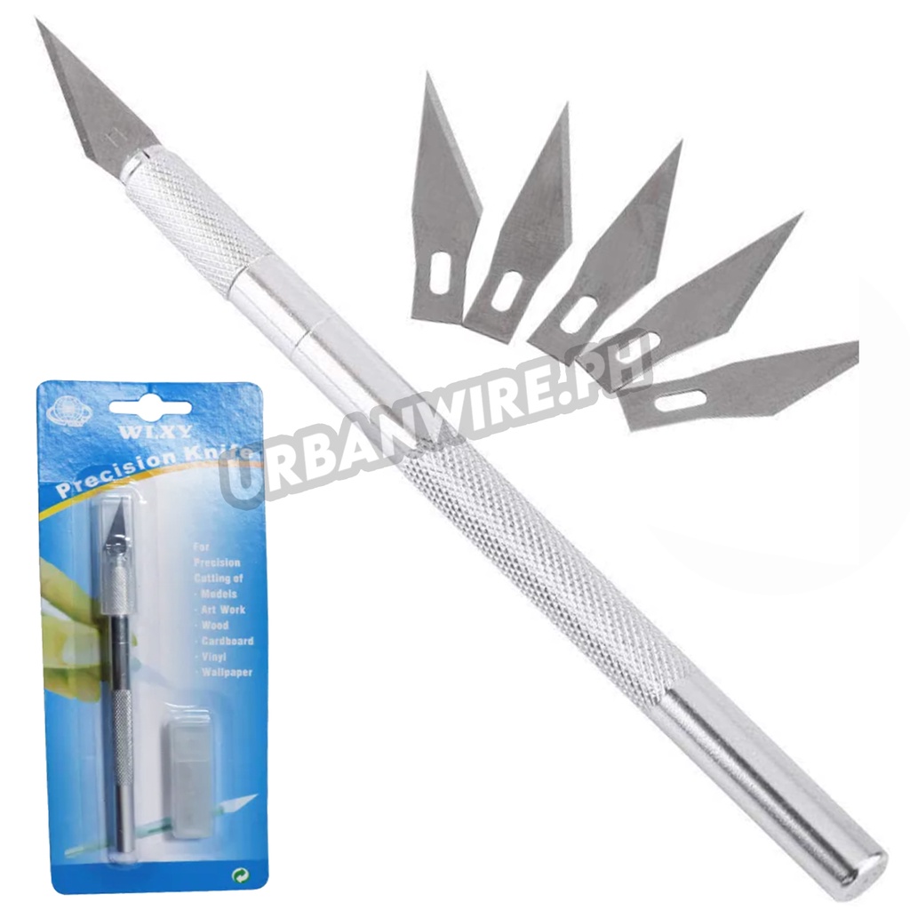 WLXY Precision Craft Knife Cutter with 5 Blades for Hobby Polymer Wood