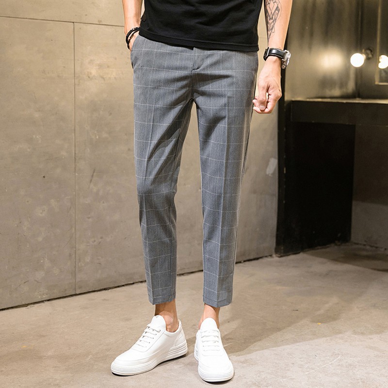 【28 to 36 Waistline】Men's Small trousers size slim fit ankle skinny ...