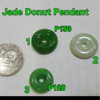 Jade Donut pendant semi precious