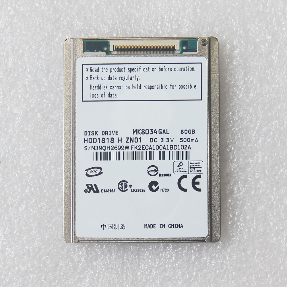 256gb Ssd Upgrade 160gb Hard Drive 1 8 Mk1634gal Zif For Ipod Classic 7th Gen