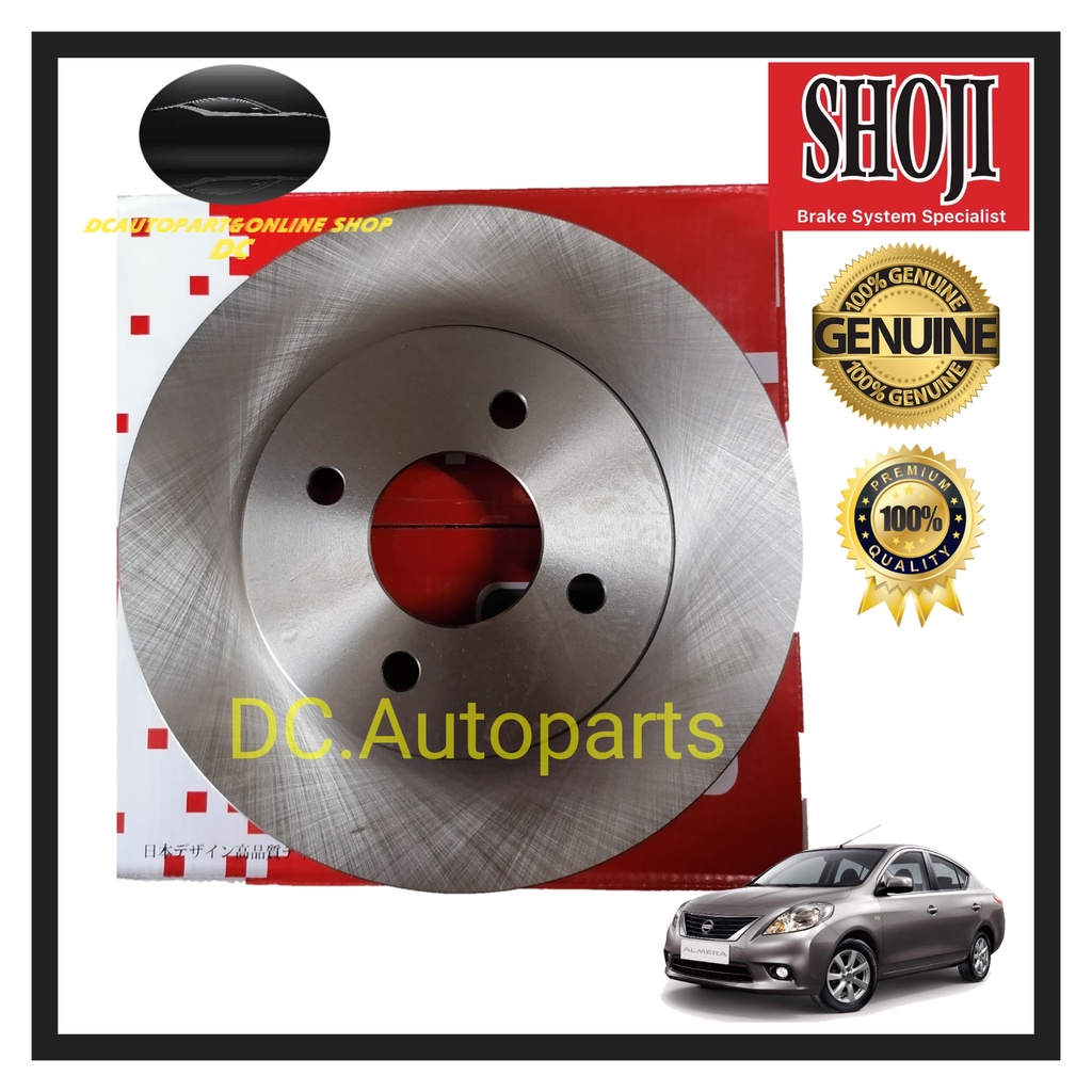 SHOJI NISSAN SYLPHY G11L ALMERA N17 BRAKE DISC ROTOR SET FRONT Shopee