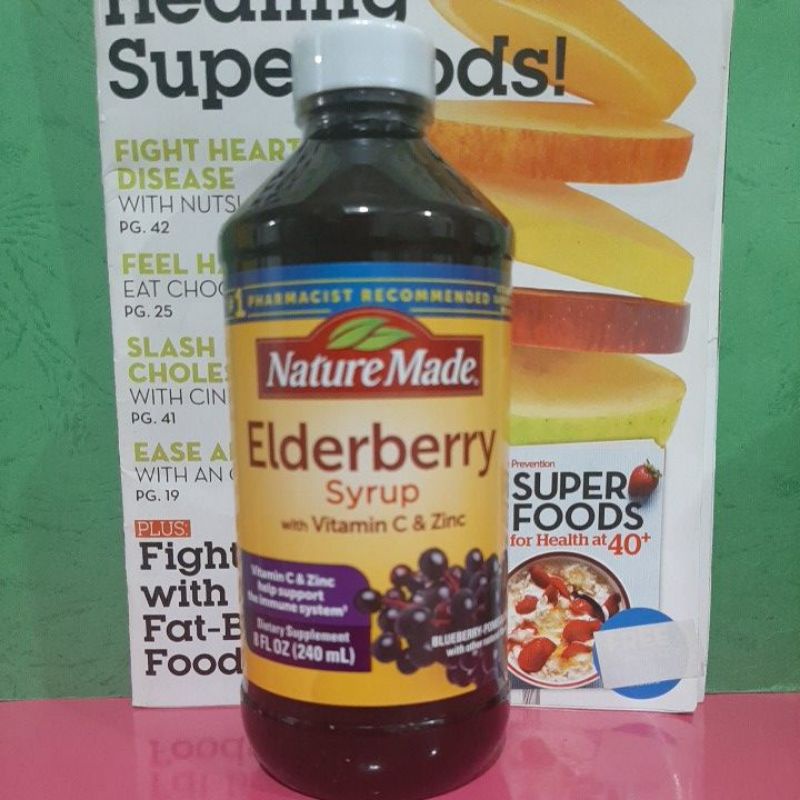 Elderberry Syrup with Vitamin C & Zinc. 240ml Nature Made Shopee