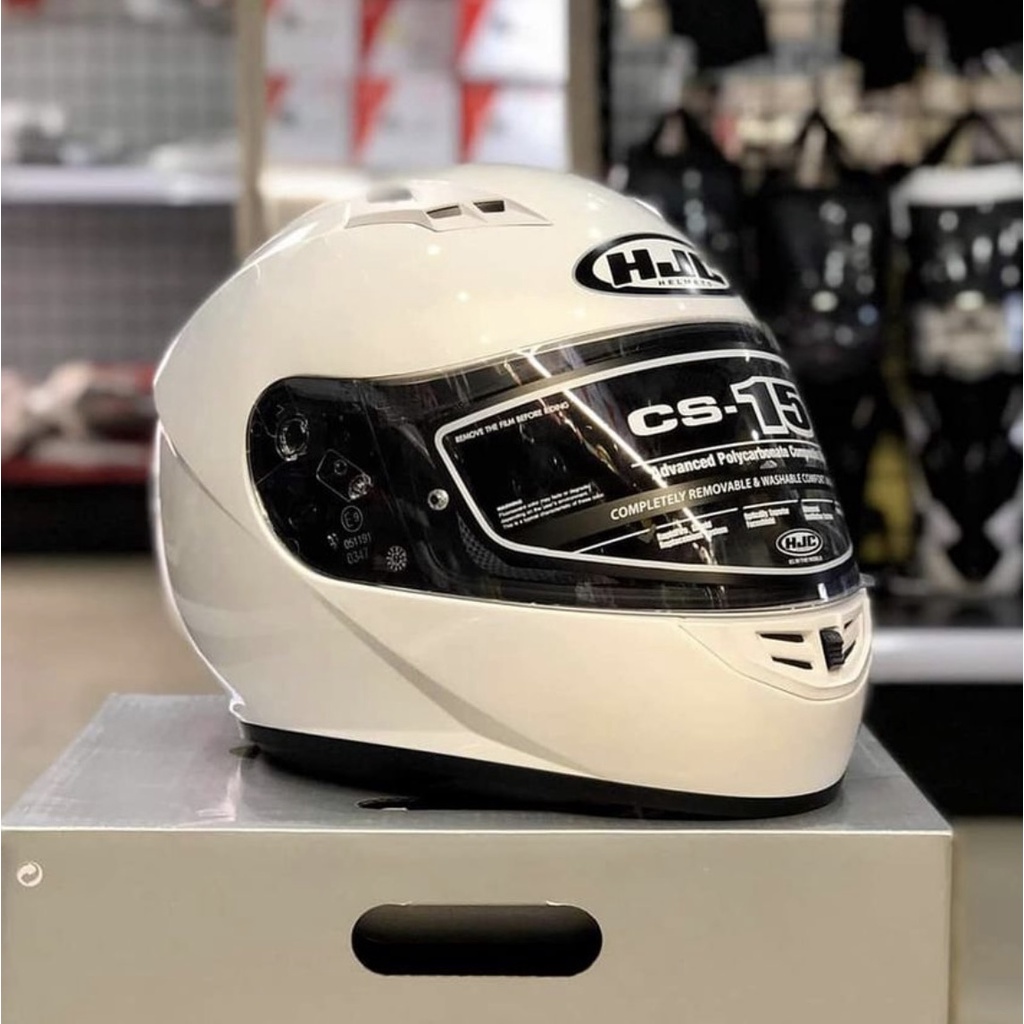 HJC CS15 Helmet Glossy Pearl White Shopee Philippines