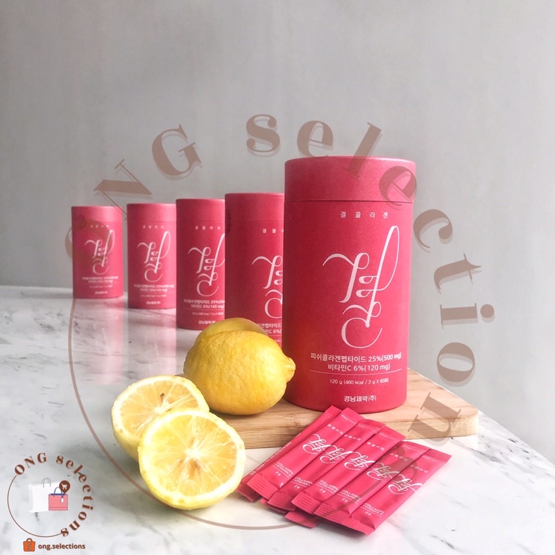 LEMONA Gyeol Collagen Vitamin C Powder Drink 500mg (1TUB/60sticks