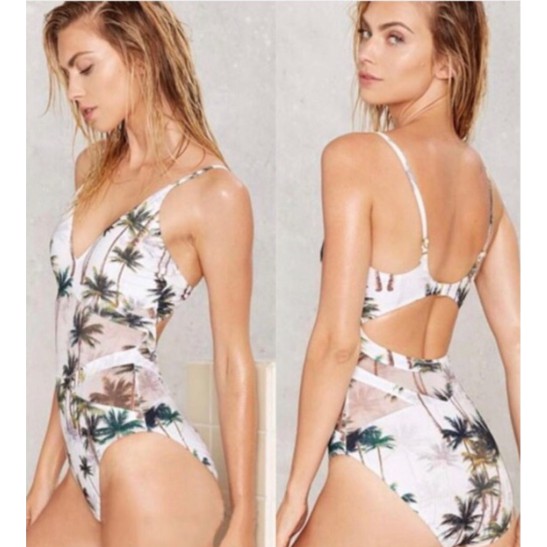 see thru one piece swimwear