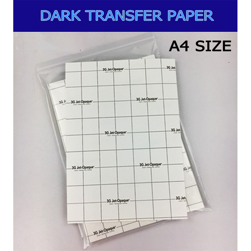 3G Dark Transfer Paper (50pcs) | Shopee Philippines