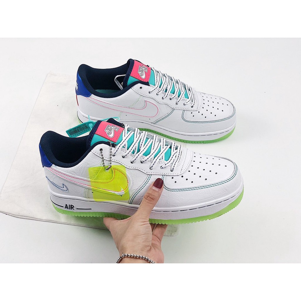 Nike Air Force 1 outside the L INES 3 M Air Force One fluorescent green  sports shoes men's shoes | Shopee Philippines