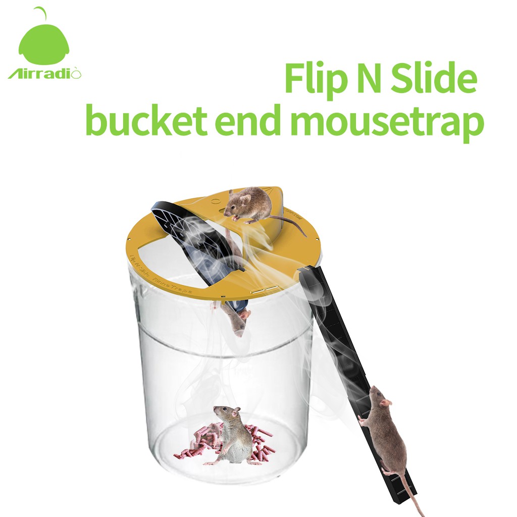 Efficient Mousetrap Reusable Smart Rat Trap Auto Reset Flip and Slide